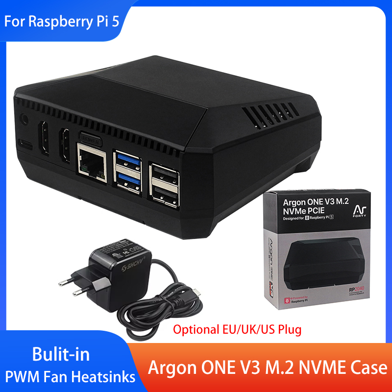Pi 5 Case - Obudowa Argon ONE V3 M.2 NVME
