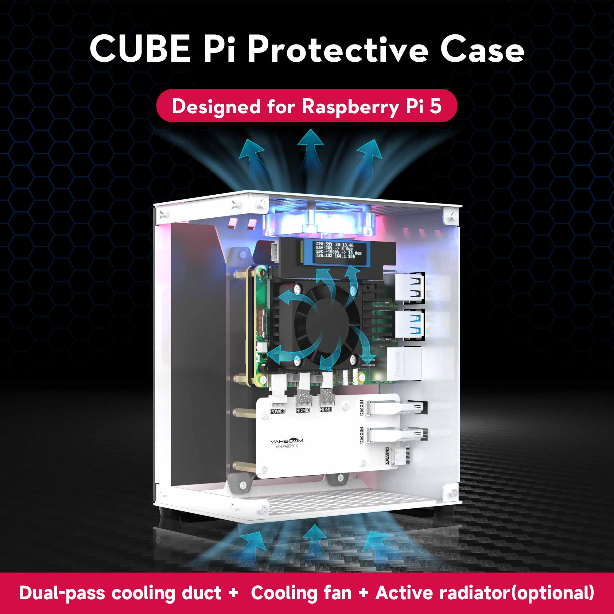 Pi 5 Case - Zestaw ochronny Raspberry Pi 5 z
