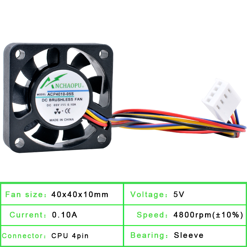 ANCHAOPU 4cm 40mm wentylator 4 – Pi 4 Case recenzja i cena