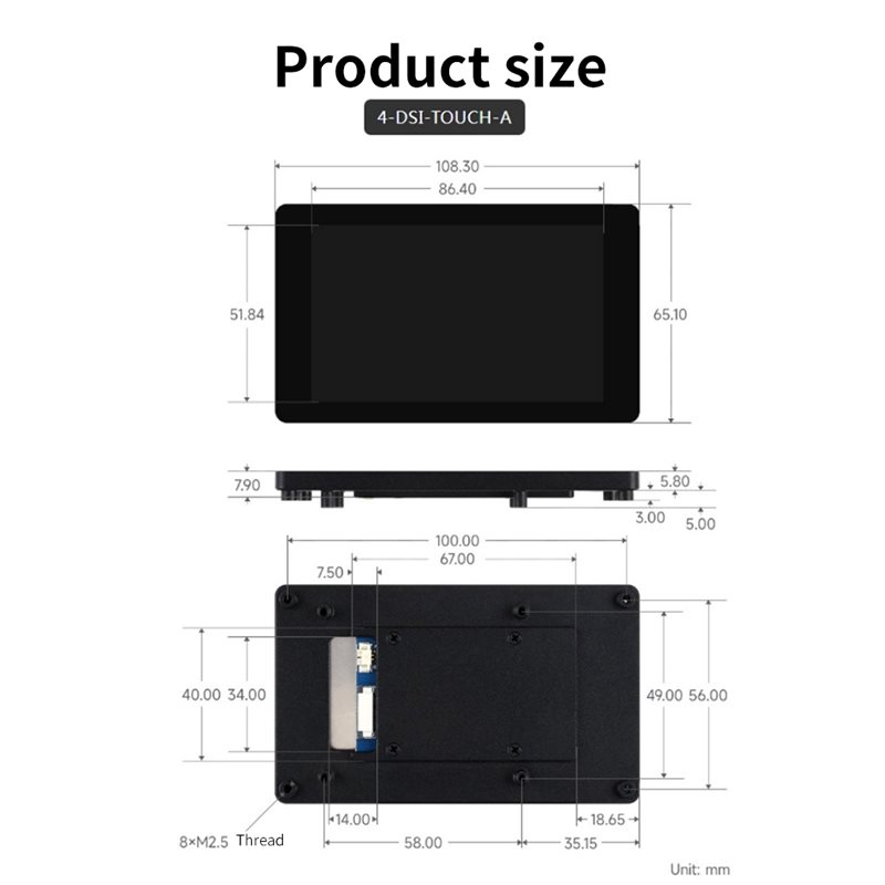 A33T-DSI – wyświetlacz LCD z e – Pi Display recenzja i cena
