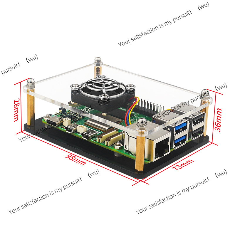 Akrylowa obudowa Raspberry Pi  – Pi 5 Case recenzja i cena
