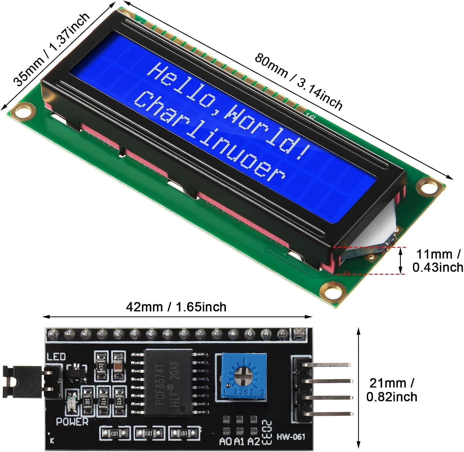 1 zestaw wyświetlacza LCD 1602 – Pi Display recenzja i cena