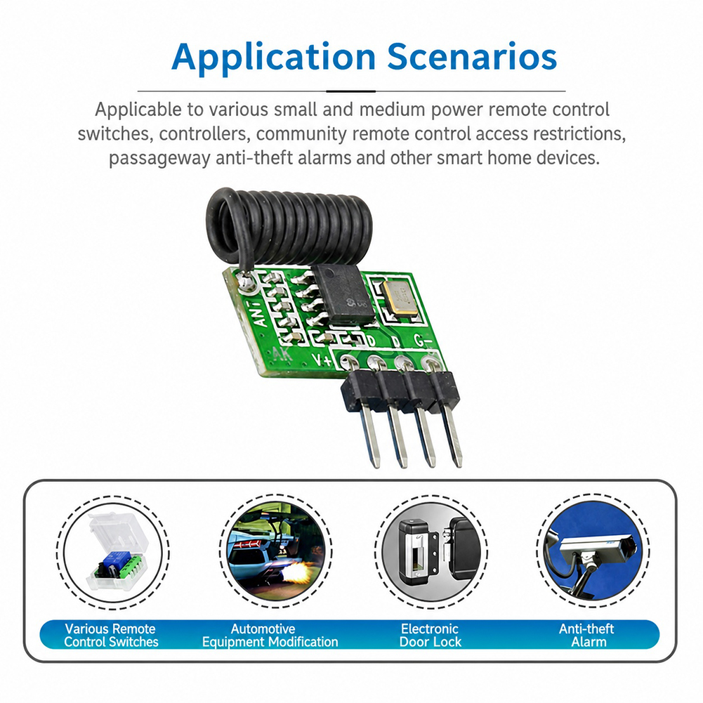 Moduł odbiornika RF superheter – Arduino Kit recenzja i cena