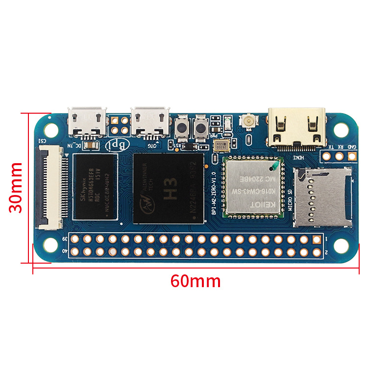 Banana Pi-M2 Zero H3 – miniatu – Pi Zero recenzja i cena