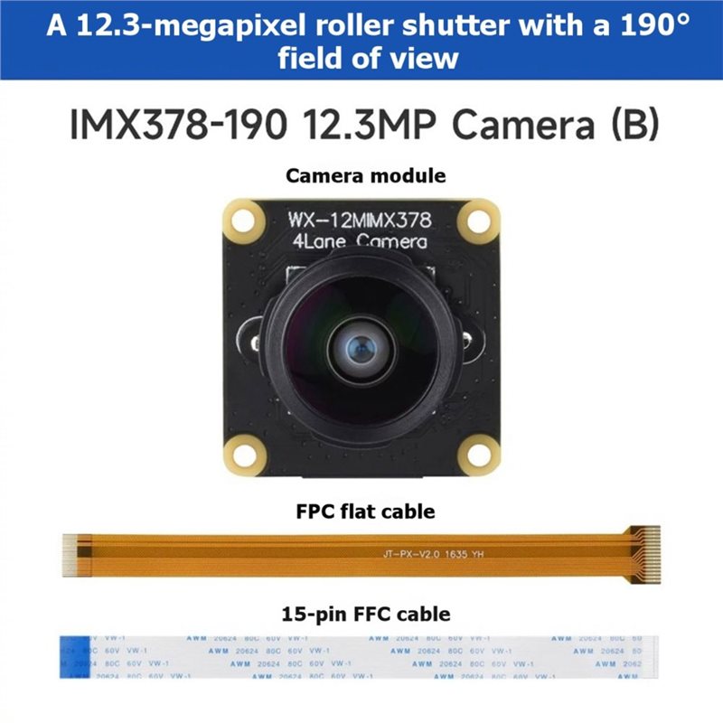 Moduł kamery IMX378-190 12.3MP – Pi Camera Module recenzja i cena