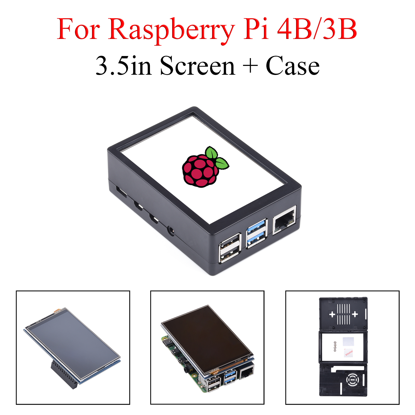 3,5-calowy ekran dotykowy 480* – Pi 4 Case recenzja i cena